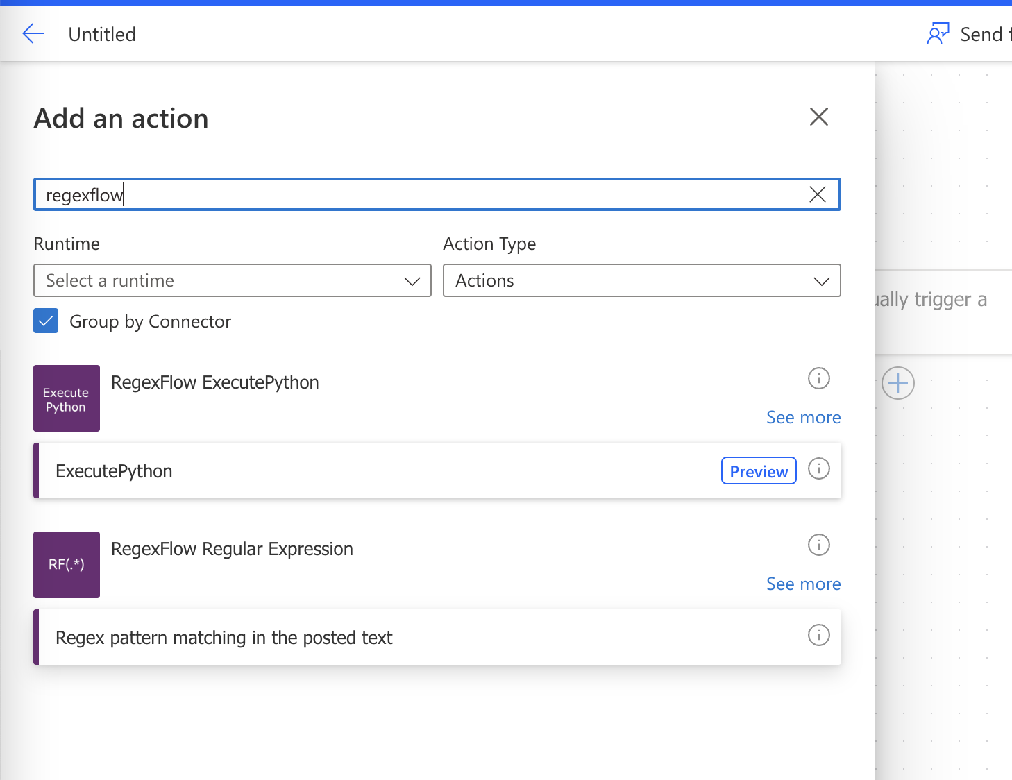 Select Regex pattern matching in the posted text