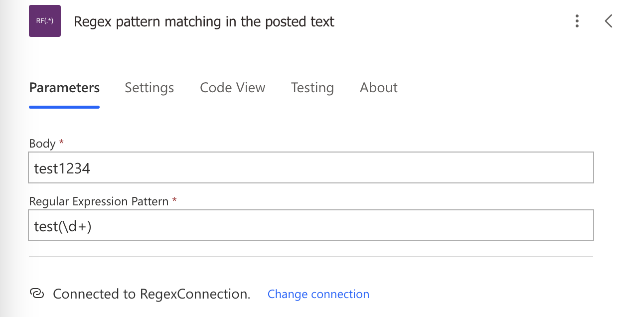 fill in the parameters